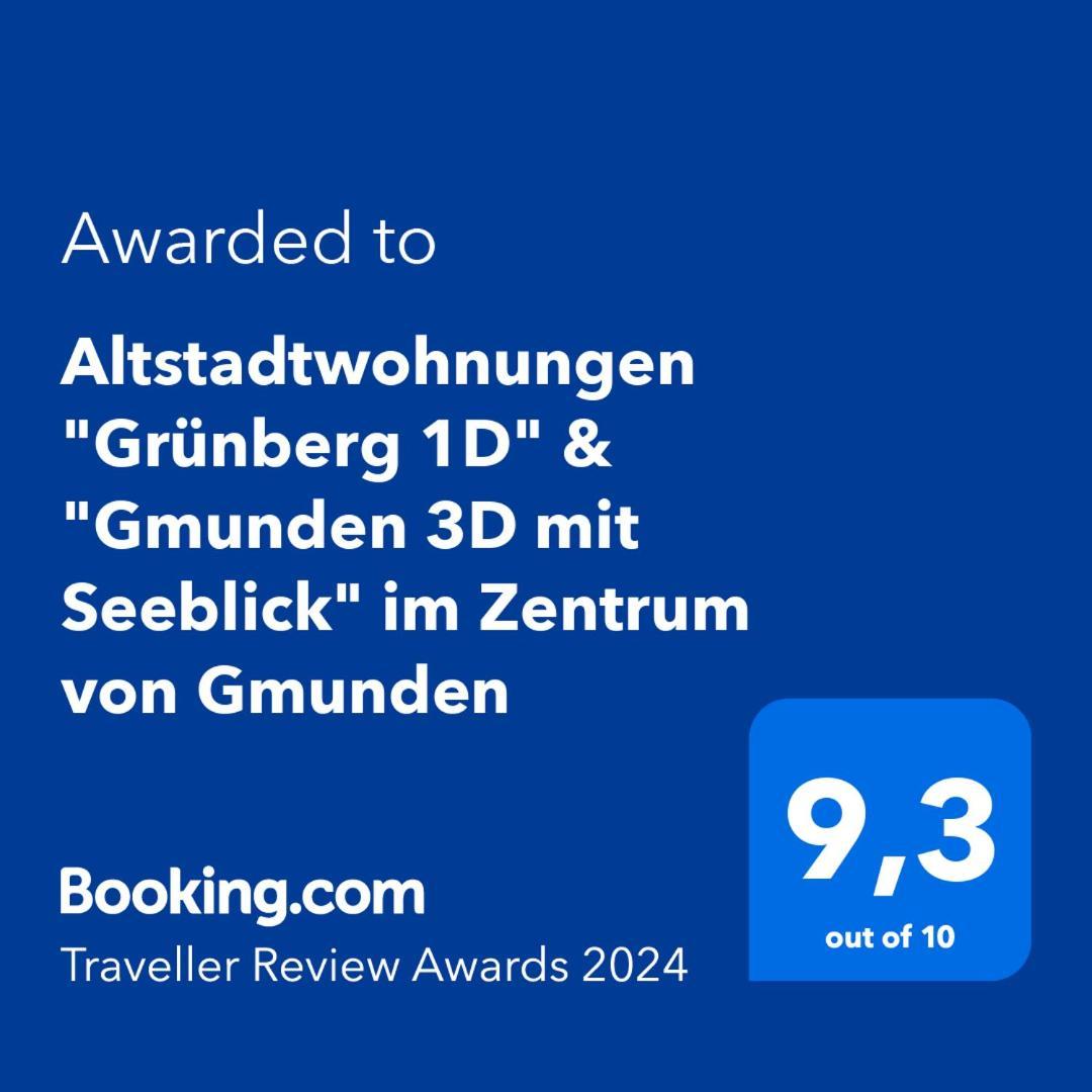 Altstadtwohnungen "Grunberg 1D" & "Gmunden 3D Mit Seeblick" Im Zentrum Von Gmunden Eksteriør billede
